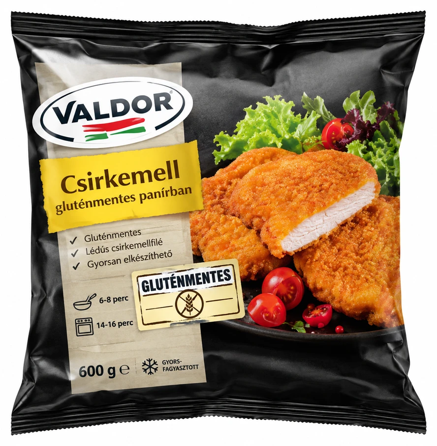 Valdor csirkemell gluténmentes panírban