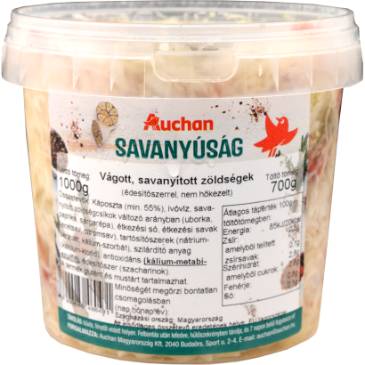 Auchan Kedvenc  vegyes savanyúság vödrös 700 g