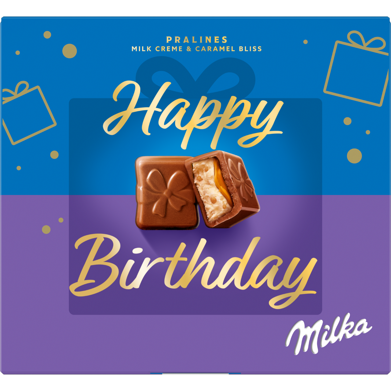 Milka Happy Birthday praliné tejkrémes