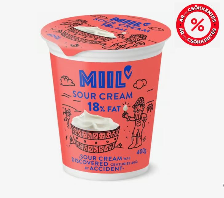 MIIL Savanyú tejszínkészítmény 18%