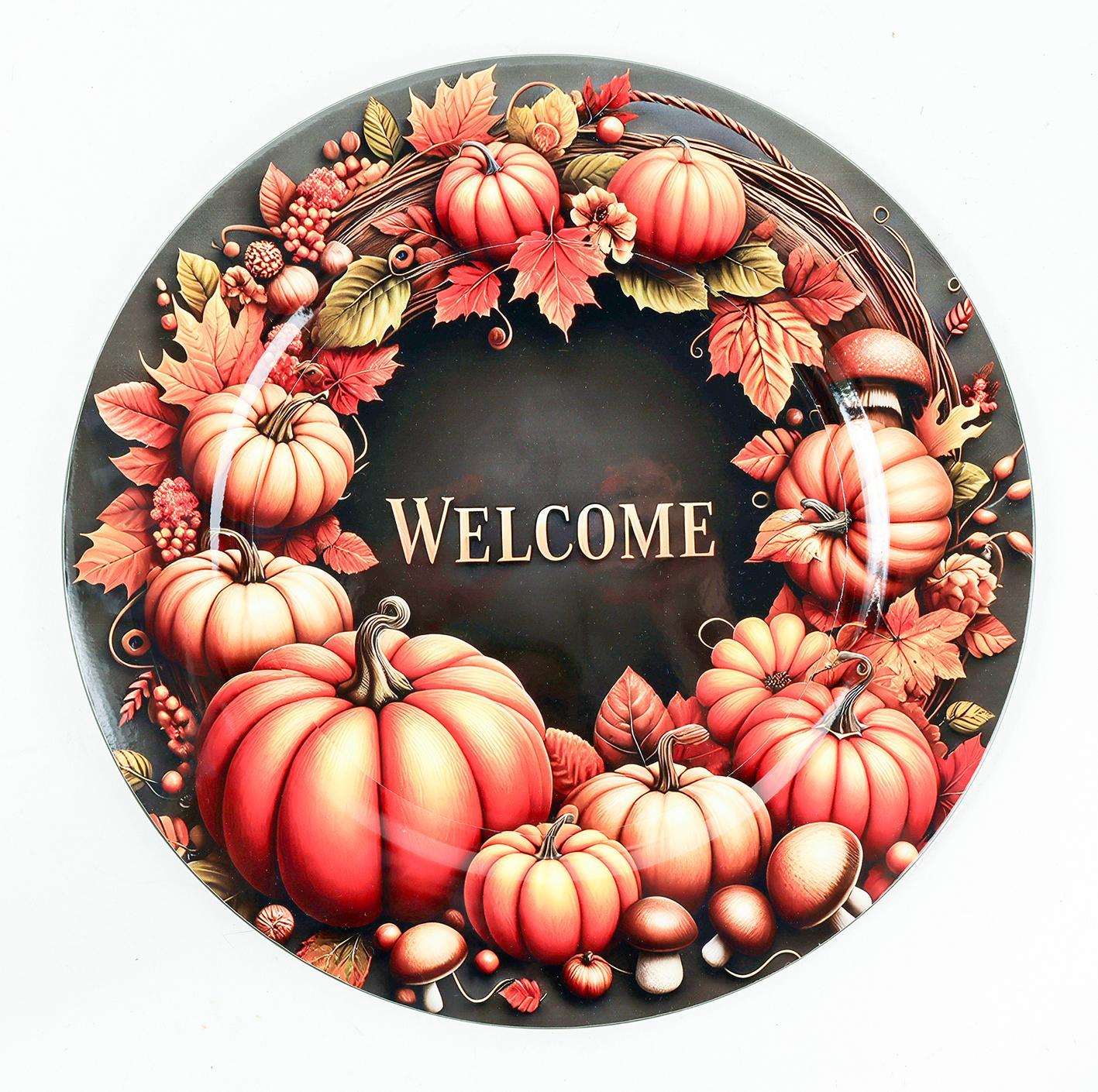 Műanyag tálca Welcome 33 cm
