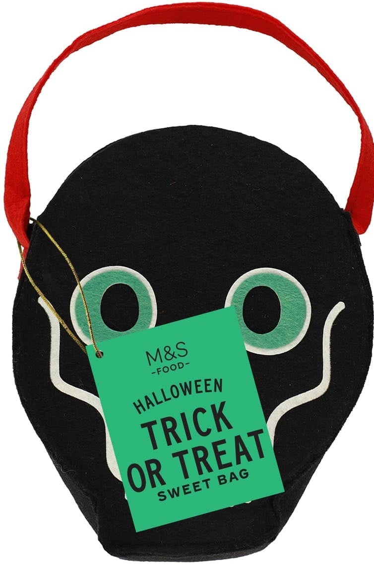 Marks & Spencer halloweeni zsákmány "Csokit vagy Csalunk!" gyűjtőtáska (7 db)