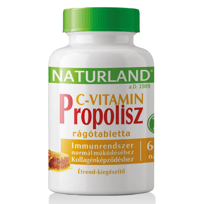 Propolisz rágótabletta C-vitaminnal, 60 darab