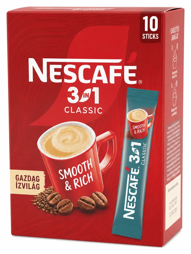 Nescafé azonnal oldódó káváspecialitás 3 in 1 Classic