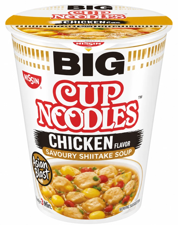 Nissin BIG Cup Noodles instant tésztaleves többféle