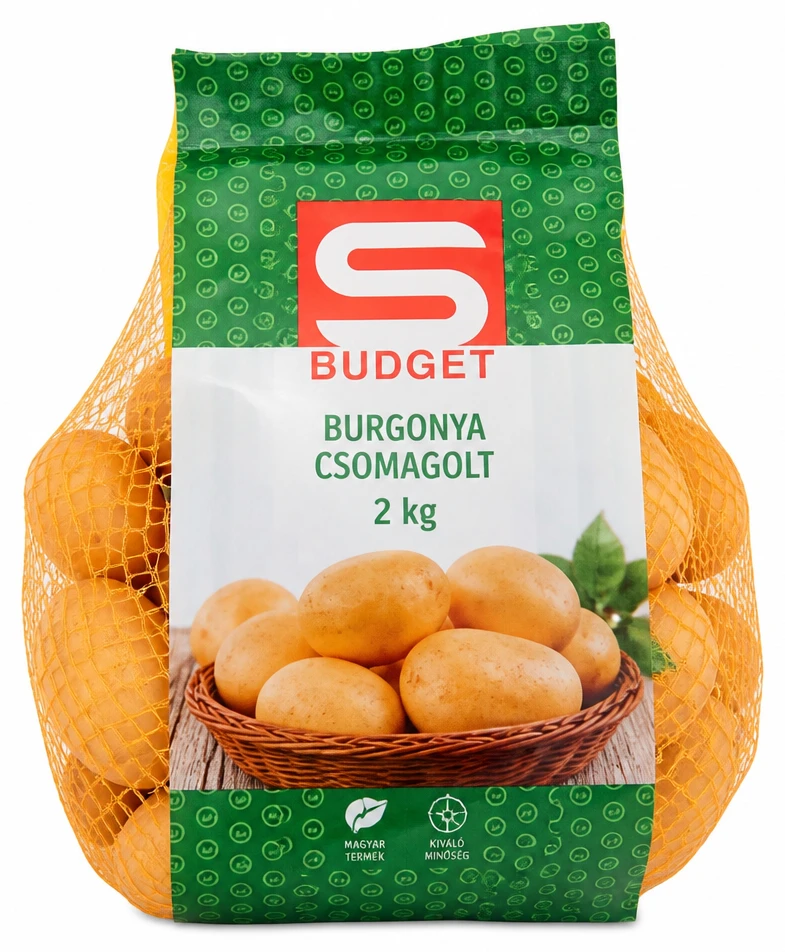 S-BUDGET burgonya csomagolt