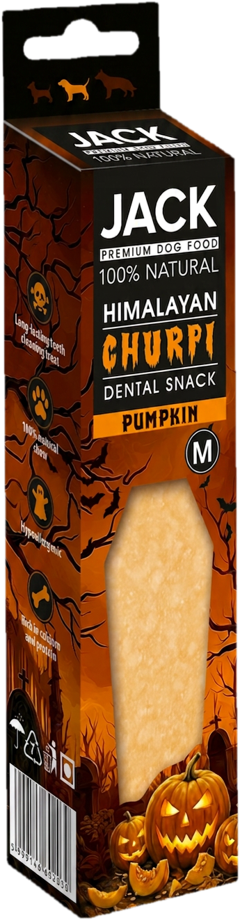 Jack Halloween churpi sütőtökös fogtisztító sajt M