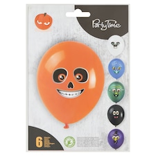 Party Time Halloweeni lények léggömbök 25 cm 6 db