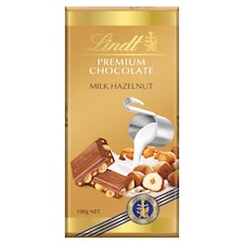 Lindt tejcsokoládé pörkölt egész mogyoróval 100 g
