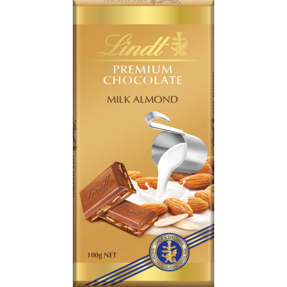 Lindt Gold tejcsokoládé mandulával 100 g